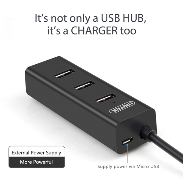 Bộ chia USB 3.0, Hub 4 cổng USB 3.0 Unitek